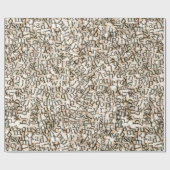 Gespantserde letters cadeaupapier (Vlak)