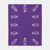 Gespecialiseerd beheer voor kalm en Jouw tekst in Fleece Deken (Voorkant)