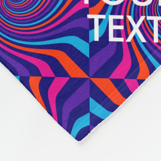 Gespecialiseerd beheer voor kalm en Jouw tekst in Fleece Deken (Hoek)