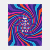 Gespecialiseerd beheer voor kalm en Jouw tekst in Fleece Deken (Voorkant)