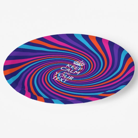 Gespecialiseerd beheer voor kalm en Jouw tekst in  Papieren Bordje (Gekanteld)