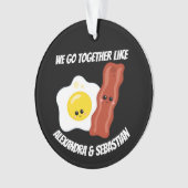 Gespecialiseerd gaan we samen als eieren en bacon ornament (voorkant)