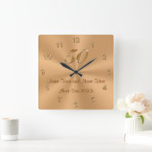 Gespecialiseerd Golden Wedding Jubileum Gift Clock Vierkante Klok (Huis)