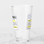 Gespecialiseerd grappig bier/cider-receptglas glas (Rechts)