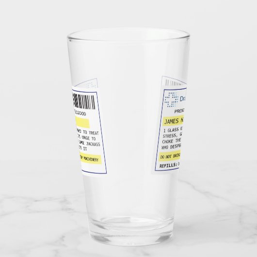 Gespecialiseerd grappig bier/cider-receptglas glas (Rechts)