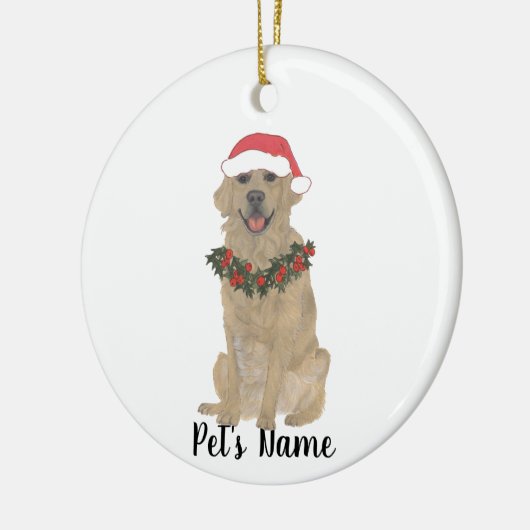 Gespecialiseerd Gulden Retriever-keramisch versier Keramisch Ornament (Links)