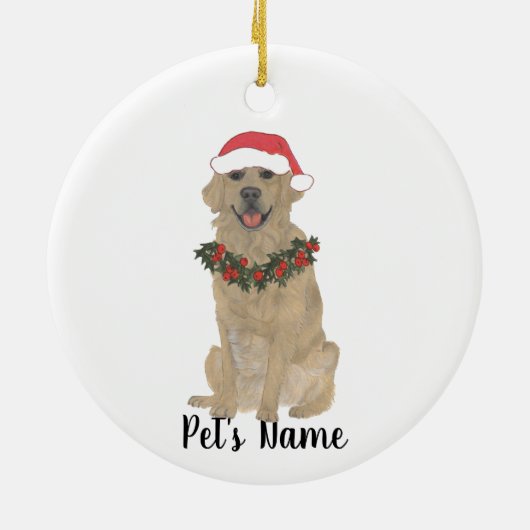 Gespecialiseerd Gulden Retriever-keramisch versier Keramisch Ornament (Achterkant)