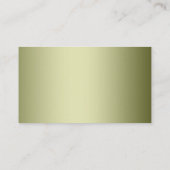 Gespecialiseerd luxepoeder, groen metaalfolie visitekaartje (Achterkant)