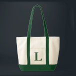 Gespecialiseerd monogram DARK GREEN   NATUURLIJK T Tote Bag<br><div class="desc">Gepersonaliseerd monogram DARK GREEN   NATUURLIJK TAS.  Aangepast creëer je eigen tas.</div>