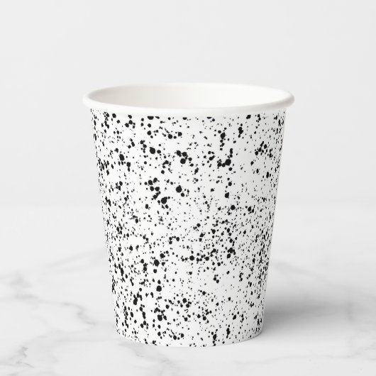 Gespecialiseerd ontwerp voor zwart-wit Logo Papieren Bekers (Achterkant)