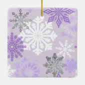 Gespecialiseerd Paars Beer keramisch Ornament (Achterkant)