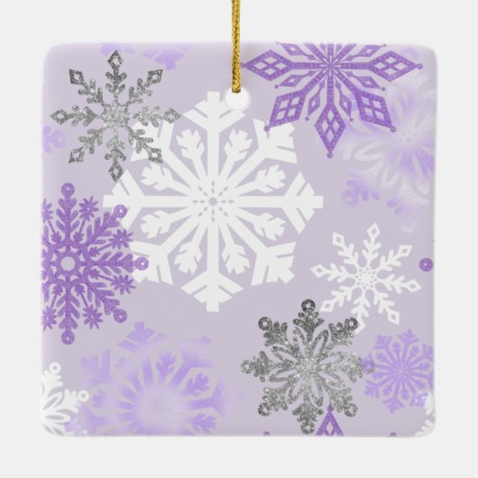 Gespecialiseerd Paars Beer keramisch Ornament (Achterkant)