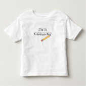 Gespecialiseerd papier en potloodkindergarten kinder shirts (Voorkant)