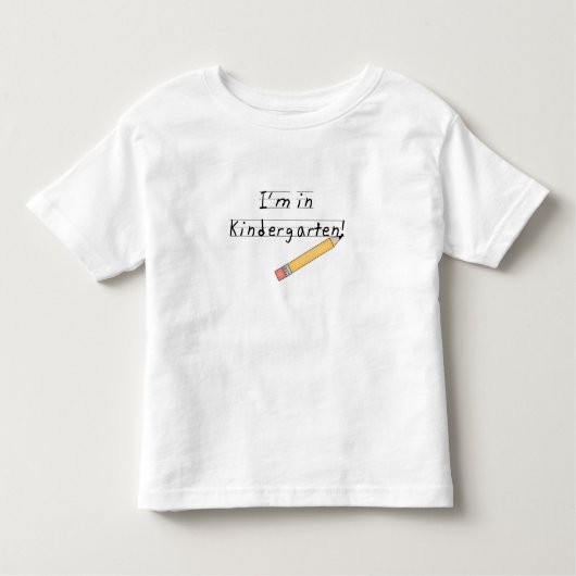 Gespecialiseerd papier en potloodkindergarten kinder shirts (Voorkant)