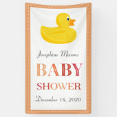 Gespecialiseerd Rubber Duck Neutraal Baby shower Spandoek (Verticaal)