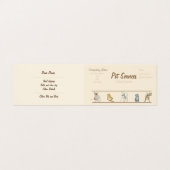 gespecialiseerd Visitekaartje voor hondenverzorgin (Buitenkant ongevouwen)