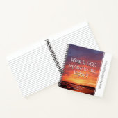 Gespecialiseerd WAT IS GOD-GEZEGDE VOOR MIJ GEDRAG Notitieboek (Binnen)