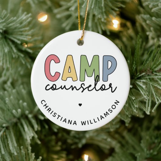 Gespecialiseerde Camp Counselor Gifts Keramisch Ornament (Boom)