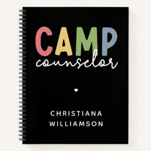 Gespecialiseerde Camp Counselor Gifts Notitieboek