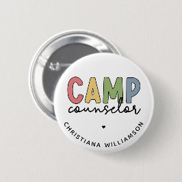 Gespecialiseerde Camp Counselor Gifts Ronde Button 5,7 Cm