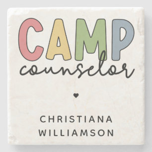 Gespecialiseerde Camp Counselor Gifts Stenen Onderzetter