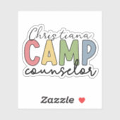 Gespecialiseerde Camp Counselor Gifts Sticker (Vel)