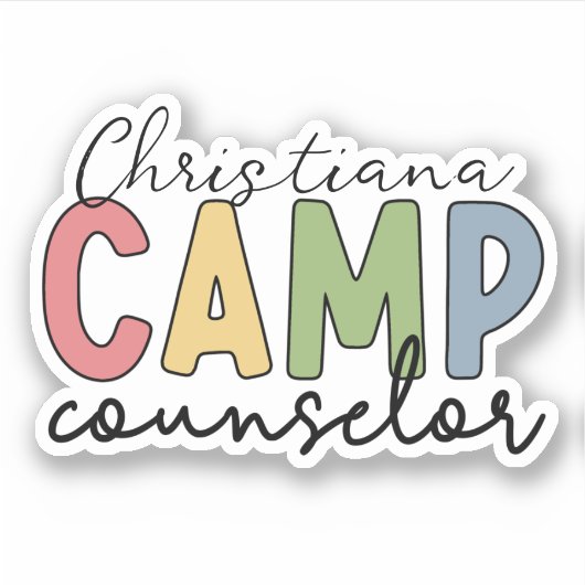 Gespecialiseerde Camp Counselor Gifts Sticker (Voorkant)