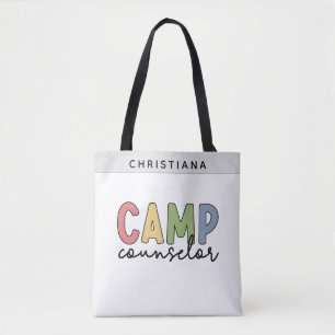 Gespecialiseerde Camp Counselor Gifts Tote Bag