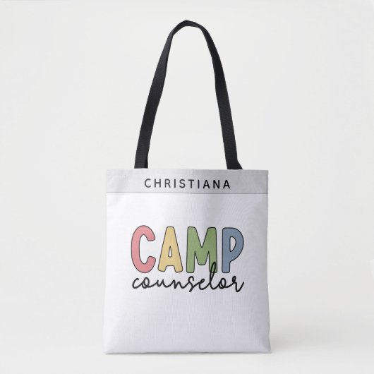 Gespecialiseerde Camp Counselor Gifts Tote Bag (Voorkant)