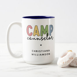 Gespecialiseerde Camp Counselor Gifts Tweekleurige Koffiemok