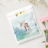 Gespecialiseerde feestdag in Cute Moose Bedankzakje (Gezegeld)