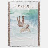 Gespecialiseerde feestdag in Cute Moose Deken (Voorkant Verticaal)