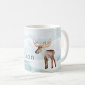 Gespecialiseerde feestdag in Cute Moose Koffiemok (Voorkant rechts)