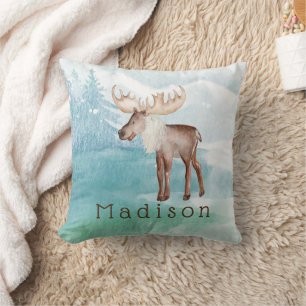 Gespecialiseerde feestdag in Cute Moose Kussen