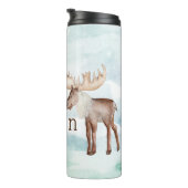 Gespecialiseerde feestdag in Cute Moose Thermosbeker (Geroteerd rechts)