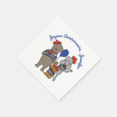 Gespecialiseerde Franse Cartoons Servet (Hoek)