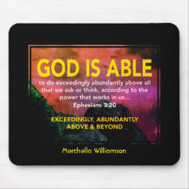 Gespecialiseerde GOD IS IN STAAT Muismat