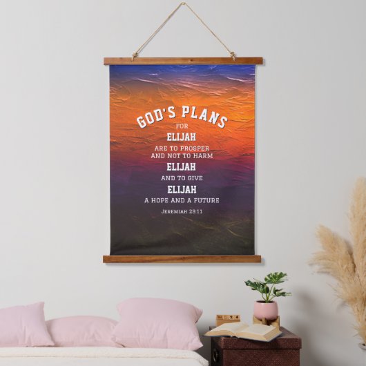 Gespecialiseerde GOD'S PLANS Jeremiah 29:11 Christ Hangend Wandkleed (Slaapkamer)