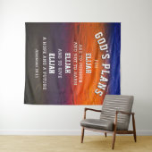 Gespecialiseerde GOD'S PLANS Jeremiah 29:11 Christ Wandkleed (In Situ (horizontaal))