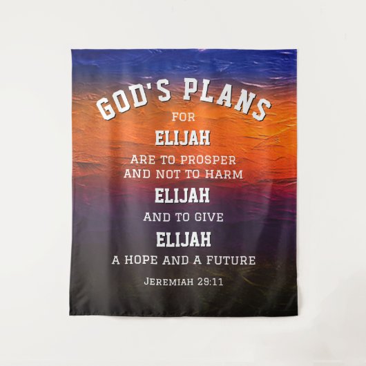 Gespecialiseerde GOD'S PLANS Jeremiah 29:11 Christ Wandkleed (Voorkant)