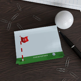 Gespecialiseerde Golf die Groene Post snijdt merkt Post-it® Notes