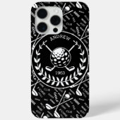Gespecialiseerde golfer, stijlvol golf logo Case-Mate iPhone case (Achterkant)