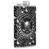 Gespecialiseerde golfer, stijlvol golf logo heupfles (Rechts)