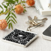 Gespecialiseerde golfer, stijlvol golf logo sleutelhanger (Zijkant)