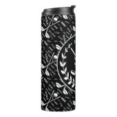 Gespecialiseerde golfer, stijlvol golf logo thermosbeker (Gedraaid links)