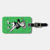 Gespecialiseerde golfgolfer voor cartoon bagagelabel (Voorkant horizontaal)