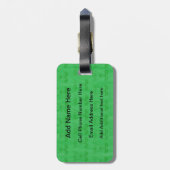 Gespecialiseerde golfgolfer voor cartoon bagagelabel (Achterkant verticaal)