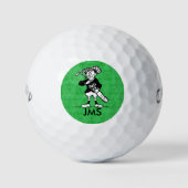Gespecialiseerde golfgolfer voor cartoon golfballen (Voorkant)