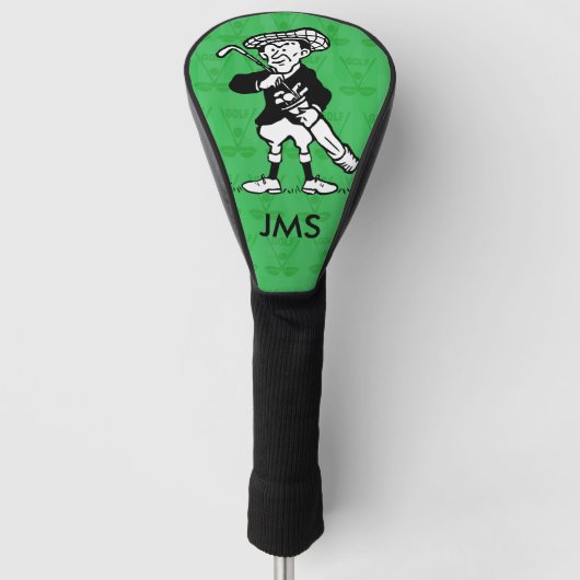 Gespecialiseerde golfgolfer voor cartoon golfheadcover (Voorkant)