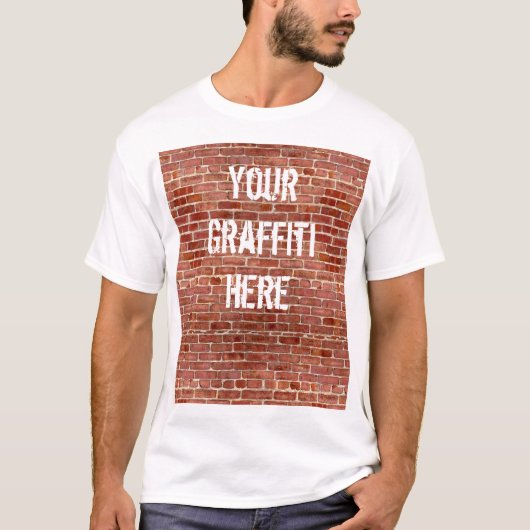 Gespecialiseerde Graffiti-T-Shirt Brick Wall T-shirt (Voorkant)